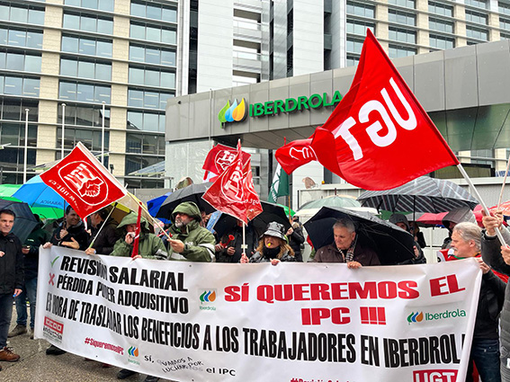 UGT FICA y CCOO se movilizan por el bloqueo del convenio de Iberdrola